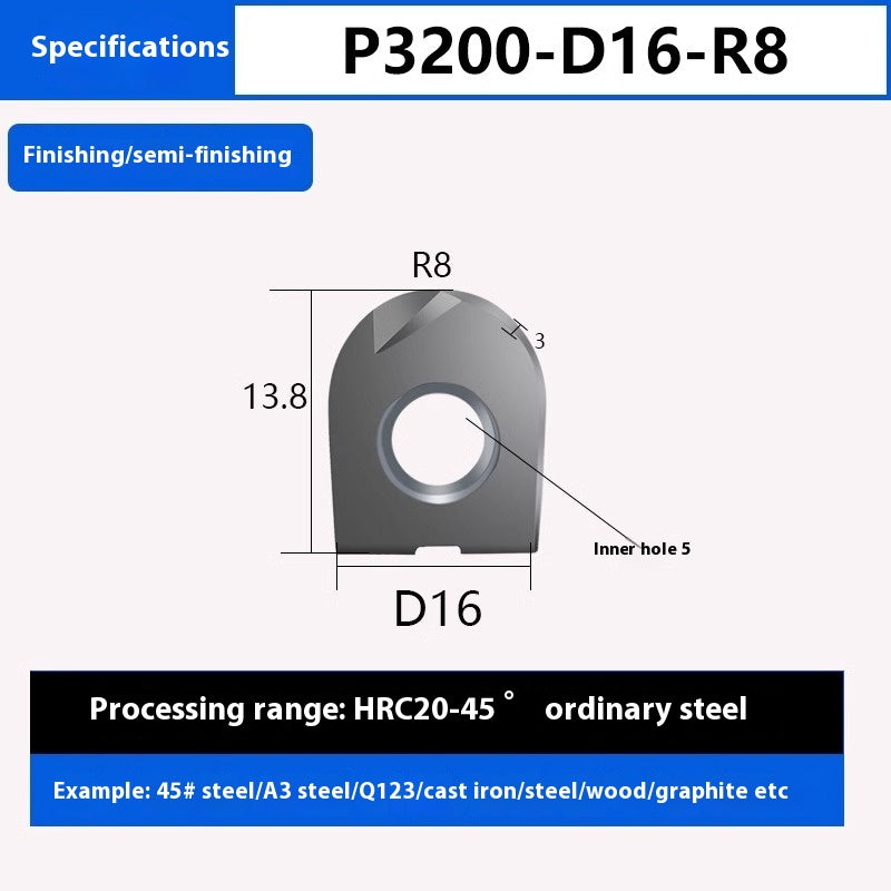 1149-South Lion Ball End Semicircular Inserts Finishing R4R5R6R8R10R12.5R15R16 20ZPFG/BNMP3202 Shandong Denso Pricision Tools Co.,Ltd.